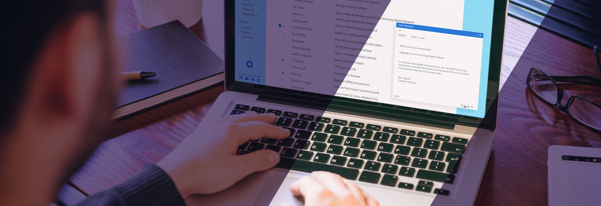 Redesigned email Marketing Application